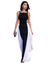Elegant Sleeveless Side Pleated Gown